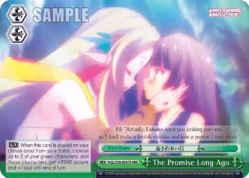 The Promise Long Ago (RRR) (NGL/S58-E047R RRR), No Game No Life — Weiß Schwarz card price