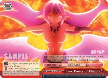 True Power of Flugels (RRR) (NGL/S58-E078R RRR), No Game No Life — Weiß Schwarz card price