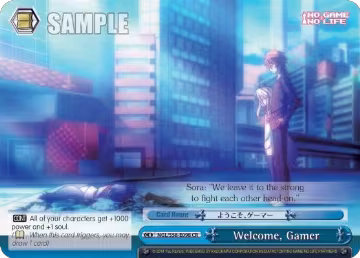 Welcome, Gamer (NGL/S58-E098 CR), No Game No Life — Weiß Schwarz card price