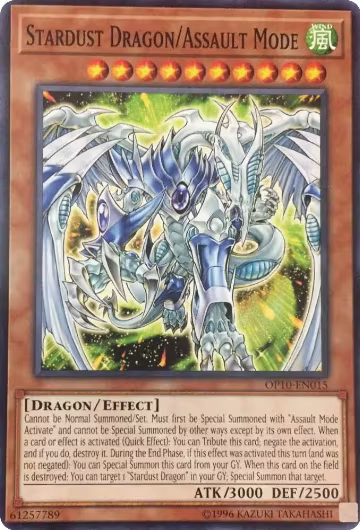 Stardust Dragon/Assault Mode (OP10-EN015), OTS Tournament Pack 10 — Yu-Gi-Oh! card price