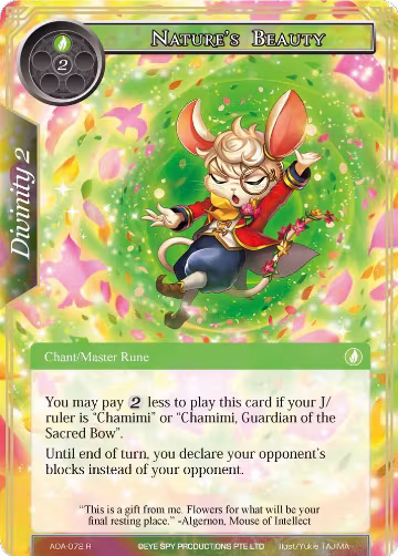 Nature's Beauty (AOA-072), Awakening of the Ancients — Force of Will card price