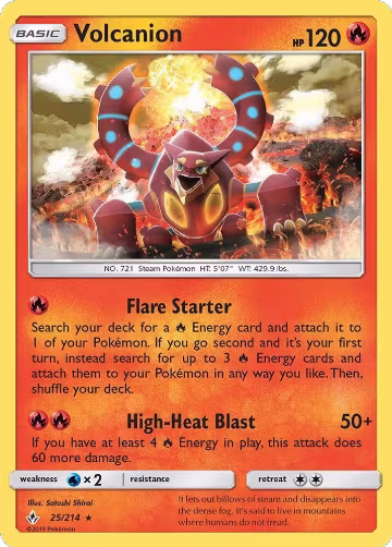 Volcanion (25/214), SM - Unbroken Bonds — Pokémon card price