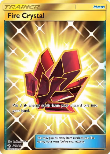 Fire Crystal (Secret) (231/214), SM - Unbroken Bonds — Pokémon card price
