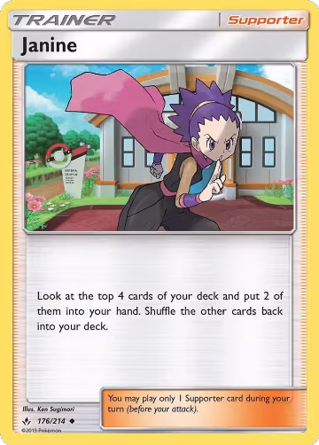 Janine (176/214), SM - Unbroken Bonds — Pokémon card price