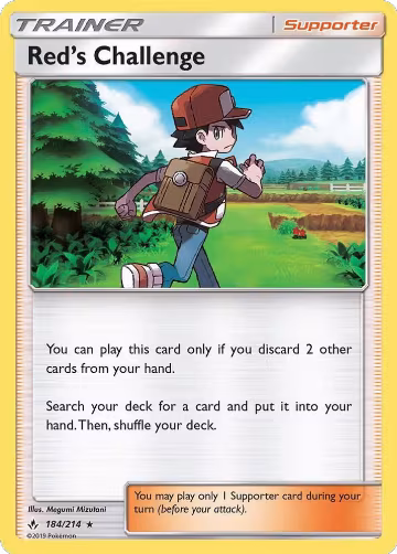 Red's Challenge (184/214), SM - Unbroken Bonds — Pokémon card price