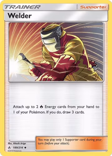 Welder (189/214), SM - Unbroken Bonds — Pokémon card price