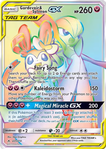 Gardevoir & Sylveon GX (Secret) (225/214) — card price