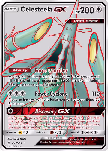 Celesteela GX (Full Art) (208/214), SM - Unbroken Bonds — Pokémon card price