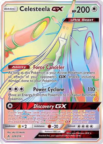 Celesteela GX (Secret) (228/214), SM - Unbroken Bonds — Pokémon card price