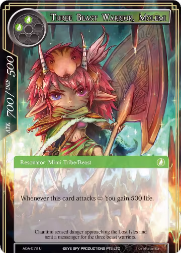 Three Beast Warrior, Molemi (AOA-079), Awakening of the Ancients — Force of Will card price