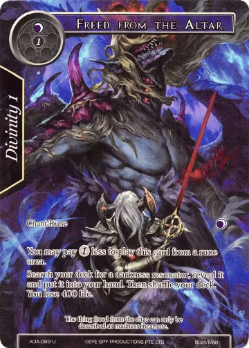 Freed from the Altar (Full Art) (AOA-089), Awakening of the Ancients — Force of Will card price