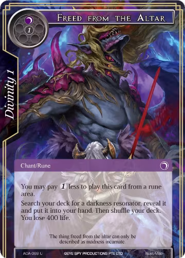 Freed from the Altar (AOA-089), Awakening of the Ancients — Force of Will card price