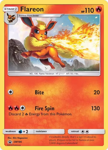 Flareon - SM186 (Let's Play, Eevee!) (SM186), SM Promos — Pokémon card price