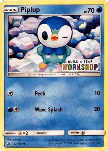 Piplup - 32/156 (Build-A-Bear Workshop Exclusive) (032/156), Miscellaneous Cards & Products — Pokémon card price