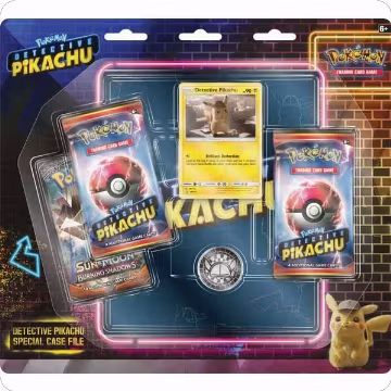 Detective Pikachu Special Case File - 3 Pack Booster Blister, Detective Pikachu — Pokémon sealed product price