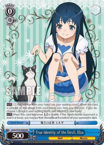 True Identity of the Devil, Elza (GGO/S59-E069 RR), SAO Alternative–Gun Gale Online — Weiß Schwarz card price