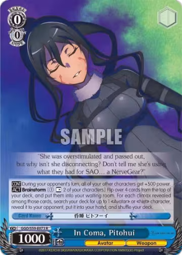In Coma, Pitohui (GGO/S59-E073 R), SAO Alternative–Gun Gale Online — Weiß Schwarz card price