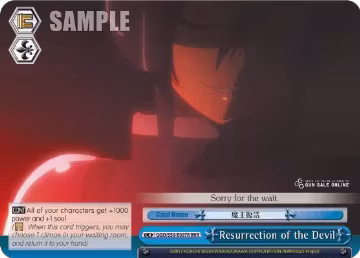 Resurrection of the Devil (RRR) (GGO/S59-E097R RRR), SAO Alternative–Gun Gale Online — Weiß Schwarz card price