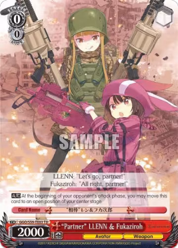"Partner" LLENN & Fukaziroh (GGO/S59-TE03 TD), SAO Alternative–Gun Gale Online — Weiß Schwarz card price