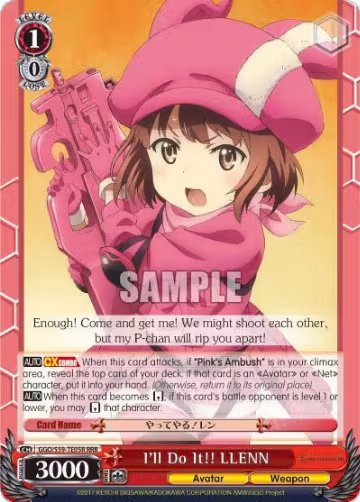 I'll Do It!! LLENN (RRR) (GGO/S59-TE05R RRR), SAO Alternative–Gun Gale Online — Weiß Schwarz card price