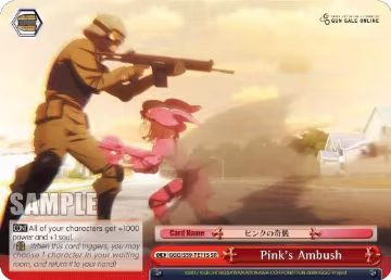 Pink's Ambush (SR) (GGO/S59-TE11S SR), SAO Alternative–Gun Gale Online — Weiß Schwarz card price