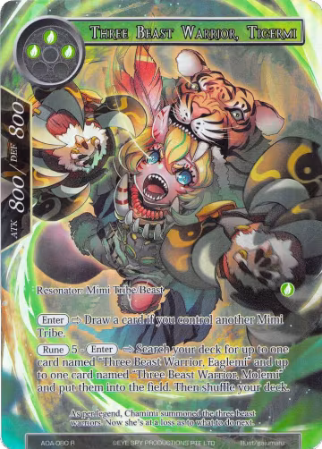 Three Beast Warrior, Tigermi (Full Art) (AOA-080), Awakening of the Ancients — Force of Will card price