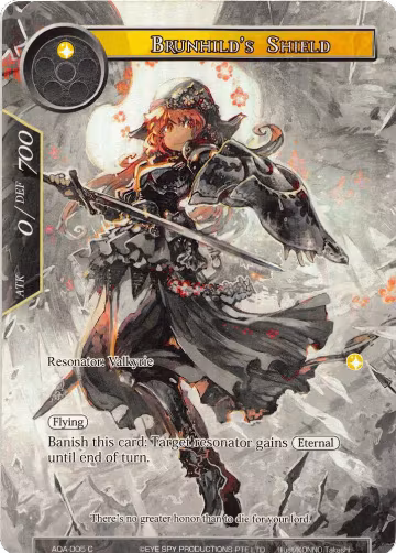 Brunhild's Shield (Full Art) (AOA-005), Awakening of the Ancients — Force of Will card price
