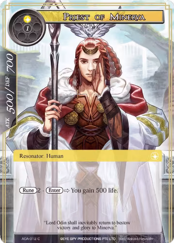 Priest of Minerva (AOA-012), Awakening of the Ancients — Force of Will card price