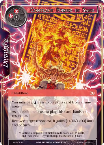 Contract Forged in Sand (AOA-023), Awakening of the Ancients — Force of Will card price