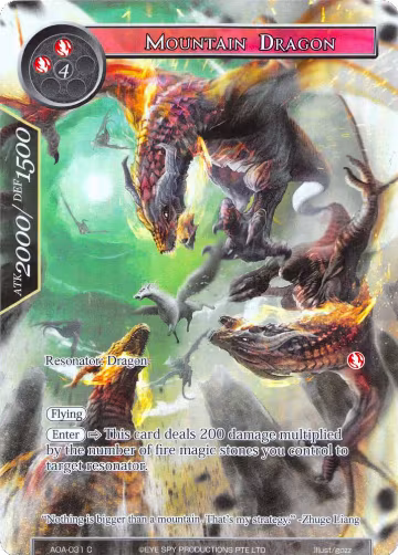 Mountain Dragon (Full Art) (AOA-031), Awakening of the Ancients — Force of Will card price