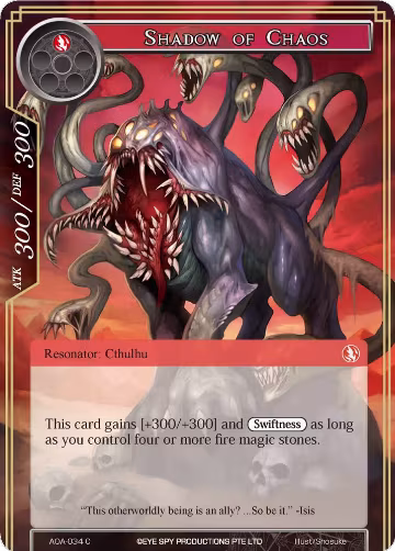 Shadow of Chaos (AOA-034), Awakening of the Ancients — Force of Will card price