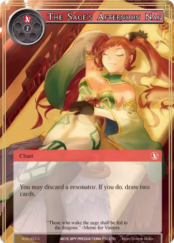 The Sage's Afternoon Nap (AOA-037), Awakening of the Ancients — Force of Will card price