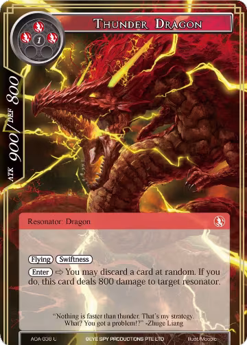 Thunder Dragon (AOA-038), Awakening of the Ancients — Force of Will card price