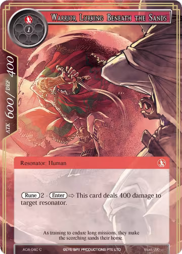 Warrior Lurking Beneath the Sands (AOA-040), Awakening of the Ancients — Force of Will card price