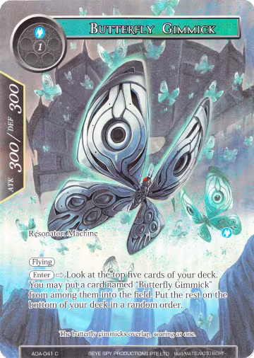 Butterfly Gimmick (Full Art) (AOA-041), Awakening of the Ancients — Force of Will card price