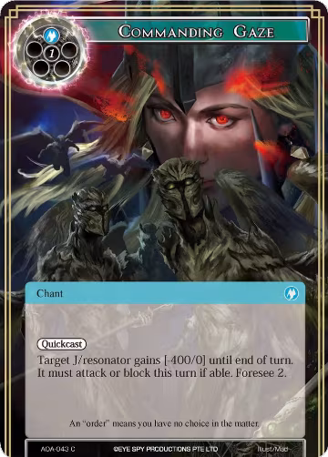 Commanding Gaze (AOA-043), Awakening of the Ancients — Force of Will card price