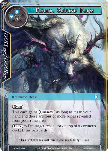 Fenrir, Second Form (AOA-044), Awakening of the Ancients — Force of Will card price