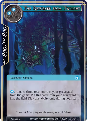 The Returnee from Twilight (AOA-060), Awakening of the Ancients — Force of Will card price