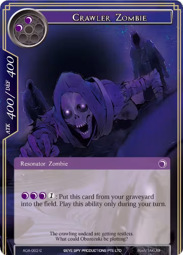 Crawler Zombie (AOA-083), Awakening of the Ancients — Force of Will card price