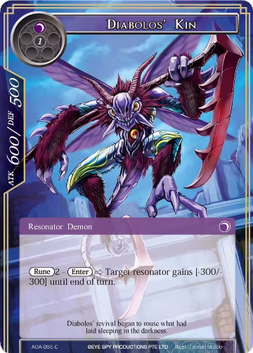 Diabolos' Kin (AOA-085), Awakening of the Ancients — Force of Will card price