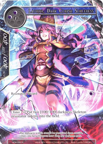 Laurier, Dark Corpse Sorceress (Full Art) (AOA-093), Awakening of the Ancients — Force of Will card price