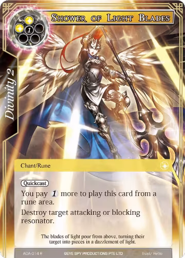 Shower of Light Blades (AOA-014), Awakening of the Ancients — Force of Will card price
