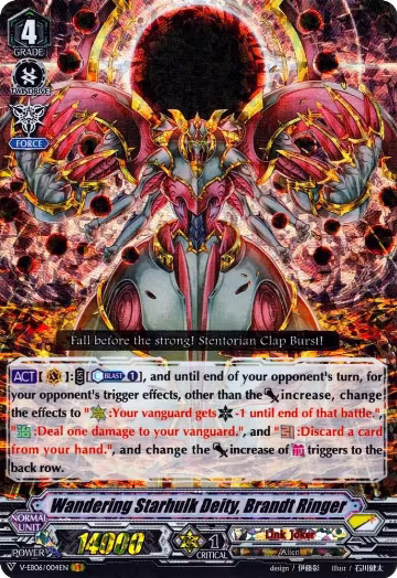 Wandering Starhulk Deity, Brandt Ringer (V-EB06/004EN), V-EB06: Light of Salvation, Logic of Destruction — Vanguard card price