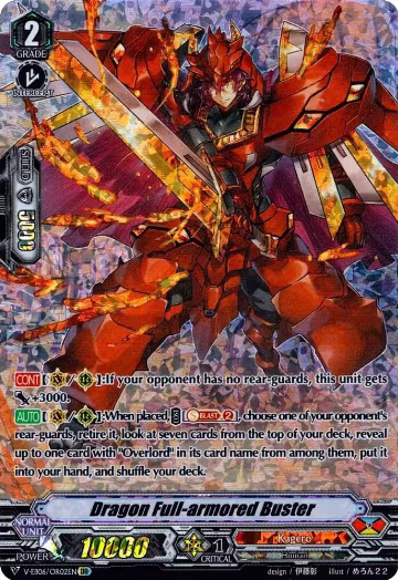 Dragon Full-armored Buster (OR) (V-EB06/OR02EN), V-EB06: Light of Salvation, Logic of Destruction — Vanguard card price