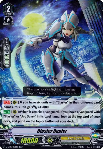 Blaster Rapier (V-EB06/012EN), V-EB06: Light of Salvation, Logic of Destruction — Vanguard card price