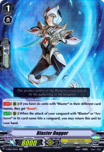 Blaster Dagger (V-EB06/014EN), V-EB06: Light of Salvation, Logic of Destruction — Vanguard card price