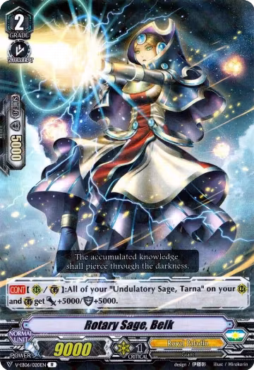 Rotary Sage, Belk (V-EB06/020EN), V-EB06: Light of Salvation, Logic of Destruction — Vanguard card price