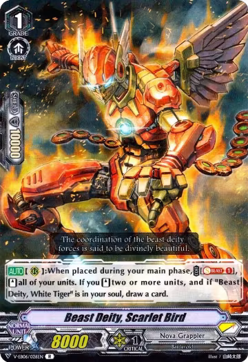 Beast Deity, Scarlet Bird (V-EB06/026EN), V-EB06: Light of Salvation, Logic of Destruction — Vanguard card price