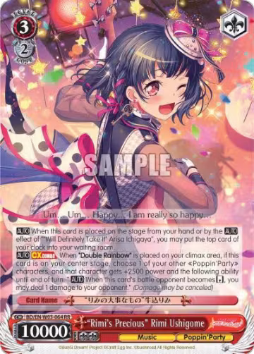 "Rimi's Precious" Rimi Ushigome (BD/EN-W03-064 RR), BanG Dream! Girls Band Party! MULTI LIVE — Weiß Schwarz card price
