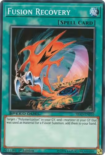 Fusion Recovery (SBAD-EN010), Speed Duel: Attack from the Deep — Yu-Gi-Oh! card price